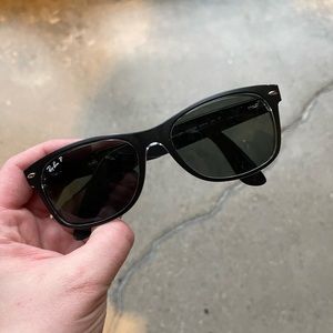 Womens black polarized ray ban sunglasses